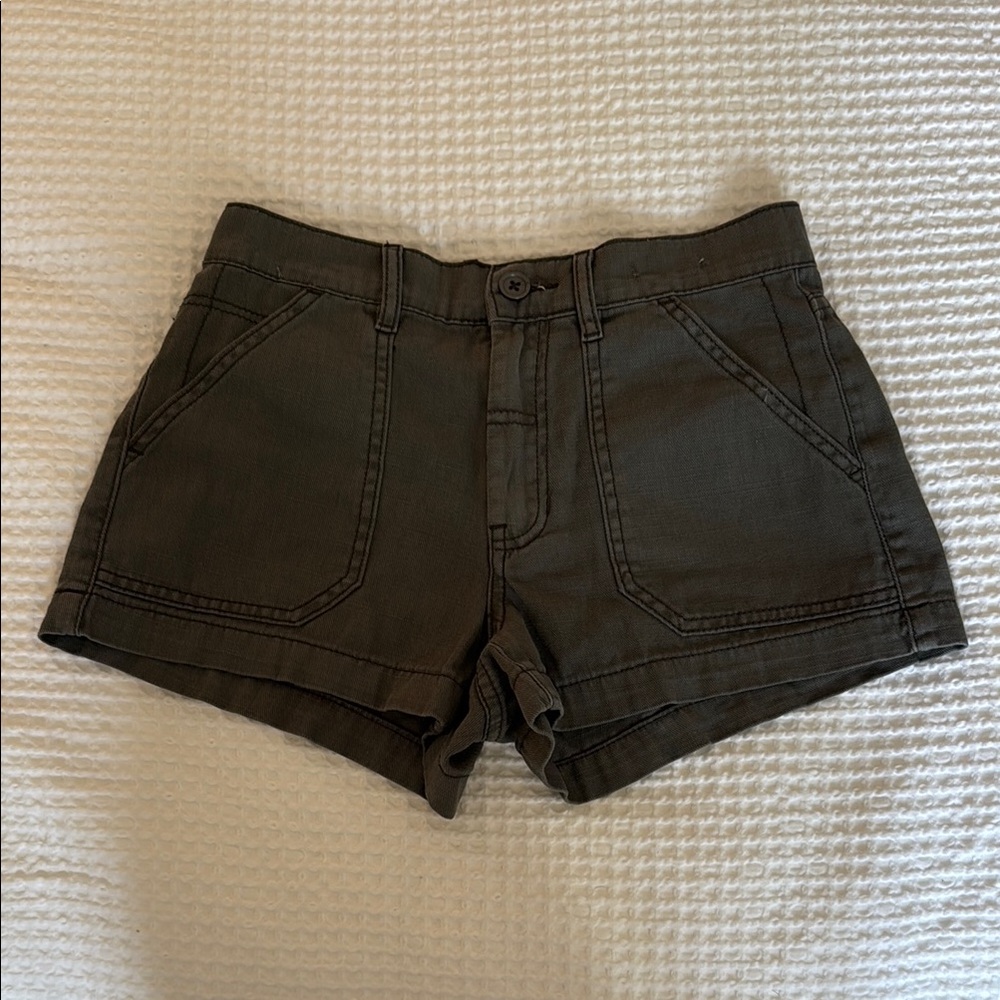 Olive Green Women's Shorts PACSUN